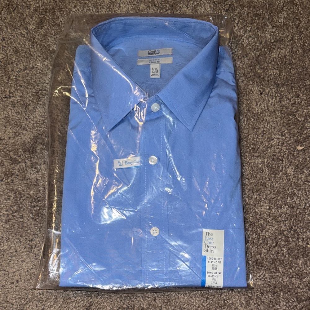 Croft & Barrow Classic Blue Dress Shirt
